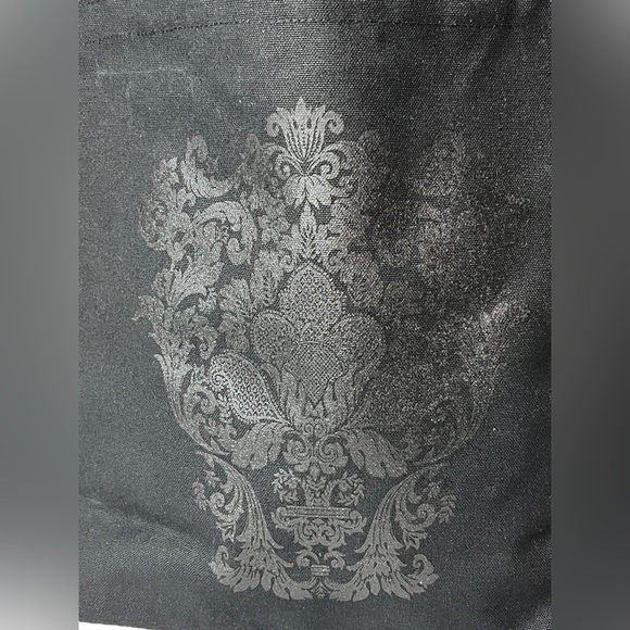 Anna Sui x Target Black Canvas Tote Bag w/Vibrant Purple Lining, Limited Edition - Picture 4 of 15